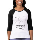 clouds of inspiration empty words are full of dece t-shirts