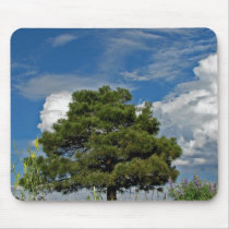 Clouds over The trees Mouse Mat
