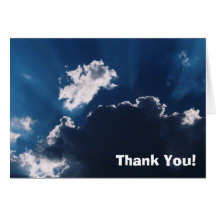 Clouds Thank You! Card