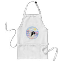 Clouds - Tri Colour Cavalier King Charles Angel Apron