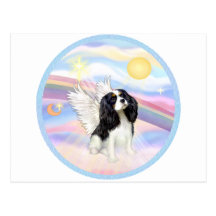 Clouds - Tri Colour Cavalier King Charles Angel Post Cards