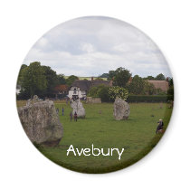 Cloudy Avebury Fridge Magnet