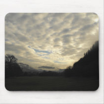 Cloudy hill Mousepad
