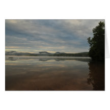 cloudy lake greeting cards