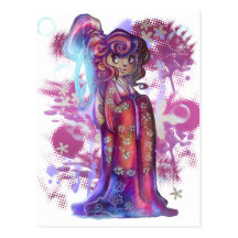 Clover Geisha Post Card