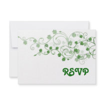Clover RSVP Card Personalized Invitations