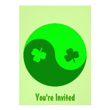 Clover Yin Yang Invitations