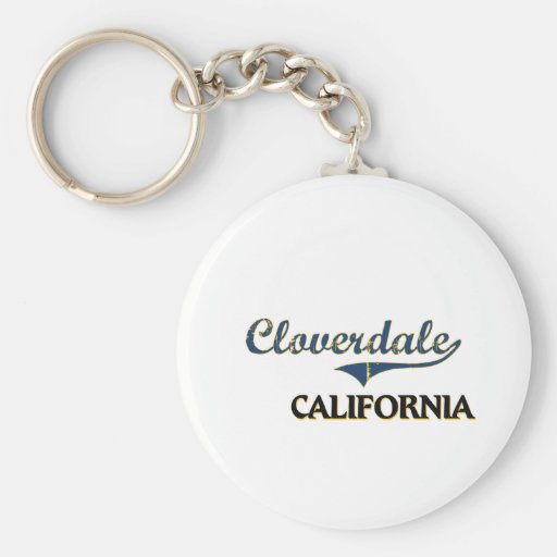 Cloverdale California City Classic Key Chain