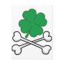 Clovers and Crossbones Postcard