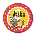Clown Around 2nd Birthday Custom Magnet