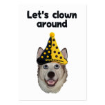 Clown Around Dog business cards