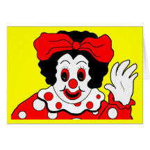 Clown Birthday Invitation Card