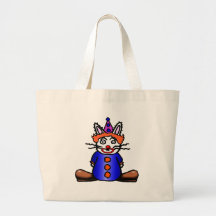 Clown Bunny Tote Bags
