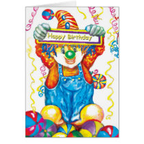 *Clown* Greeting Card