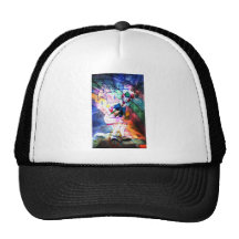 CLOWN CAUGHT IN RAIN.jpg Trucker Hats