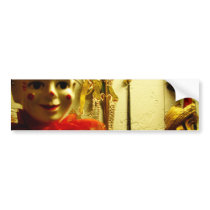 Clown Face Bumper Sticker