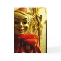Clown Face Greeting Card