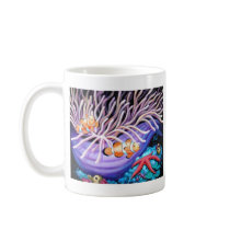 Clown Fish & Anemone Art Mug