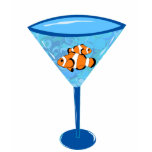 Clown Fishtini Clown Fish Martini Glass t-shirts