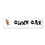 Clown flying by Balloon bumper stickers