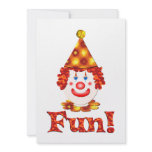 Clown Fun invitations