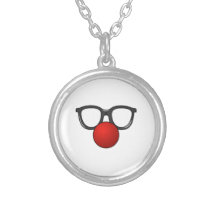 Clown Glasses and Nose Pendant