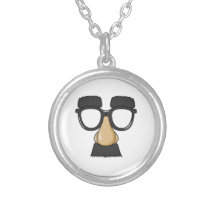 Clown Glasses and Nose Personalized Necklace