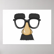 Clown Glasses and Nose Posters