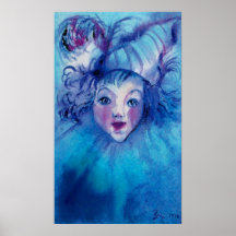 CLOWN IN BLUE POSTERS
