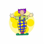 Clown in Plaid photo sculptures
