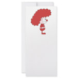Clown in Red and White. Cartoon. Custom rack cards