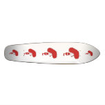Clown in Red and White. Cartoon. Custom skateboards