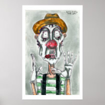 Clown Mime Poster