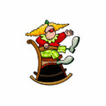 Clown on Rocking Chair photo sculptures