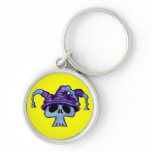 Clown skull cool funny keychain