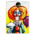Clown with Pie Painting cards