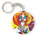 Clown with Pie Painting keychains