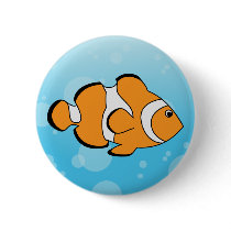 Clownfish Pinback Button