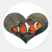 Clownfish Heart Sticker