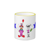 Clowns are creepy coffee mug