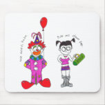 Clowns are creepy mousepads