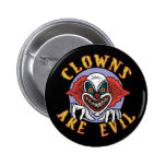 Clowns are Evil Button
