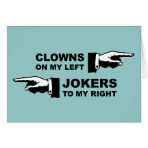 Clowns & Jokers Greeting Card