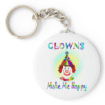 Clowns Make Me Happy keychains