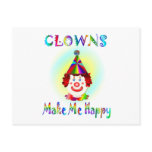 Clowns Make Me Happy postcards