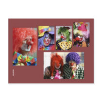 Clowns postcard