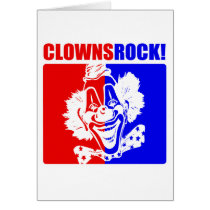 Clowns Rock! #2 Greeting Card