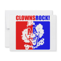 Clowns Rock! #2 Custom Invitations