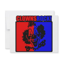 Clowns Rock! Invites