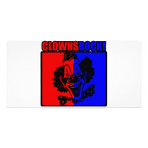 Clowns Rock! Photo Greeting Card